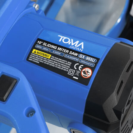 เครื่องเลื่อยองศา TOMA JAPAN รุ่น GX-955U 10 นิ้ว 2,500 วัตต์_5